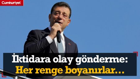 Ekrem İmamoğlu'ndan iktidara olay gönderme: Seçimden önce her renge boyanırlar.